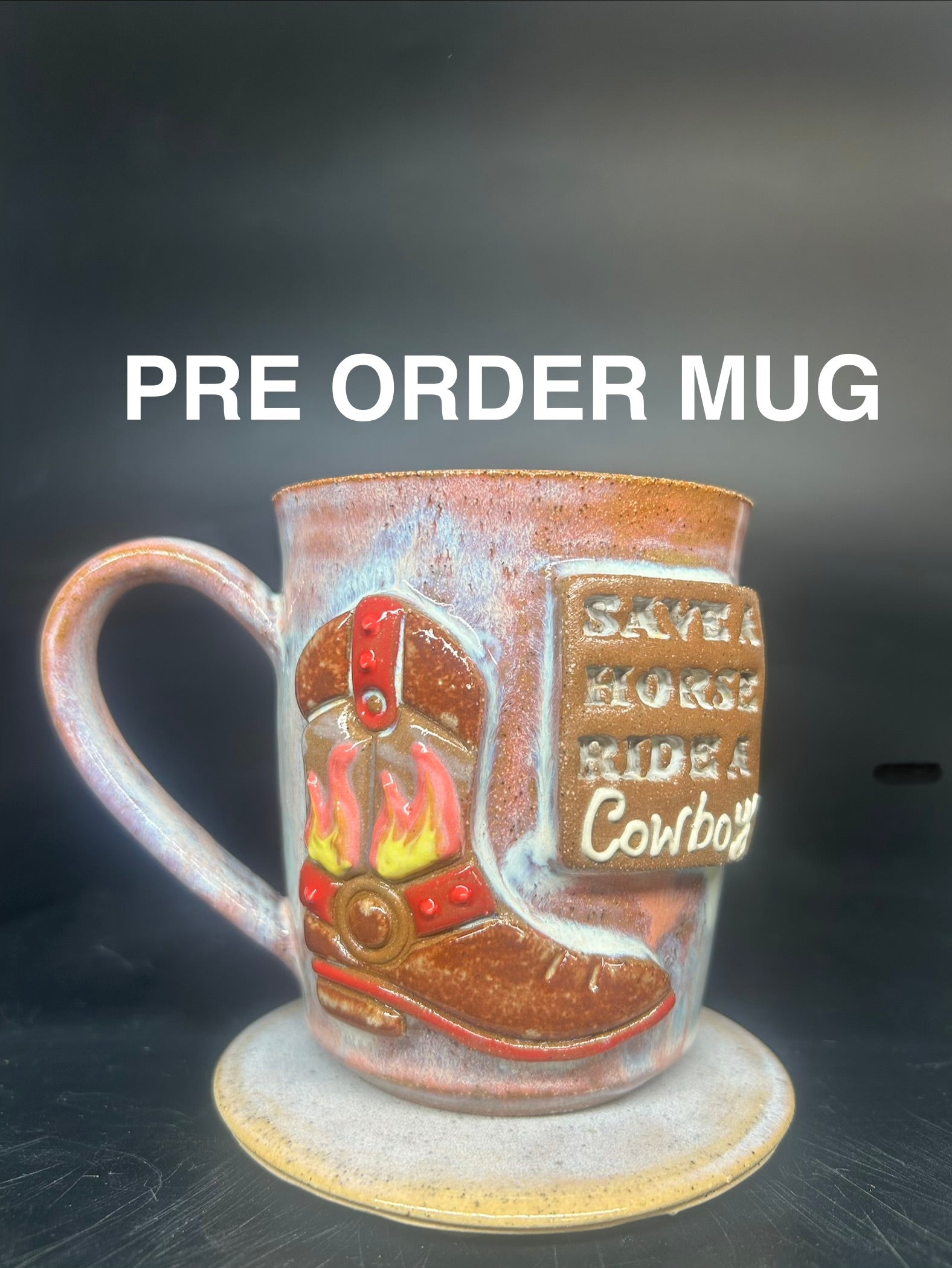 PRE ORDER - Save a horse ride a cowboy mug 1