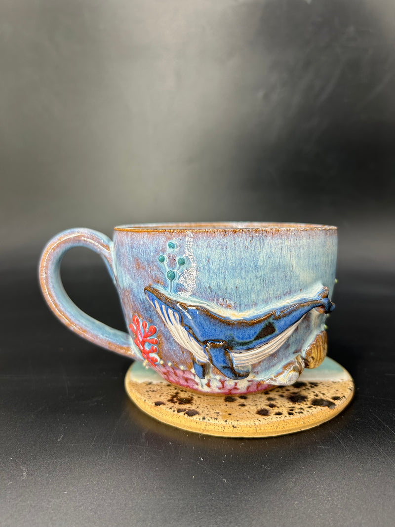 SMALL whale coffee cup 9