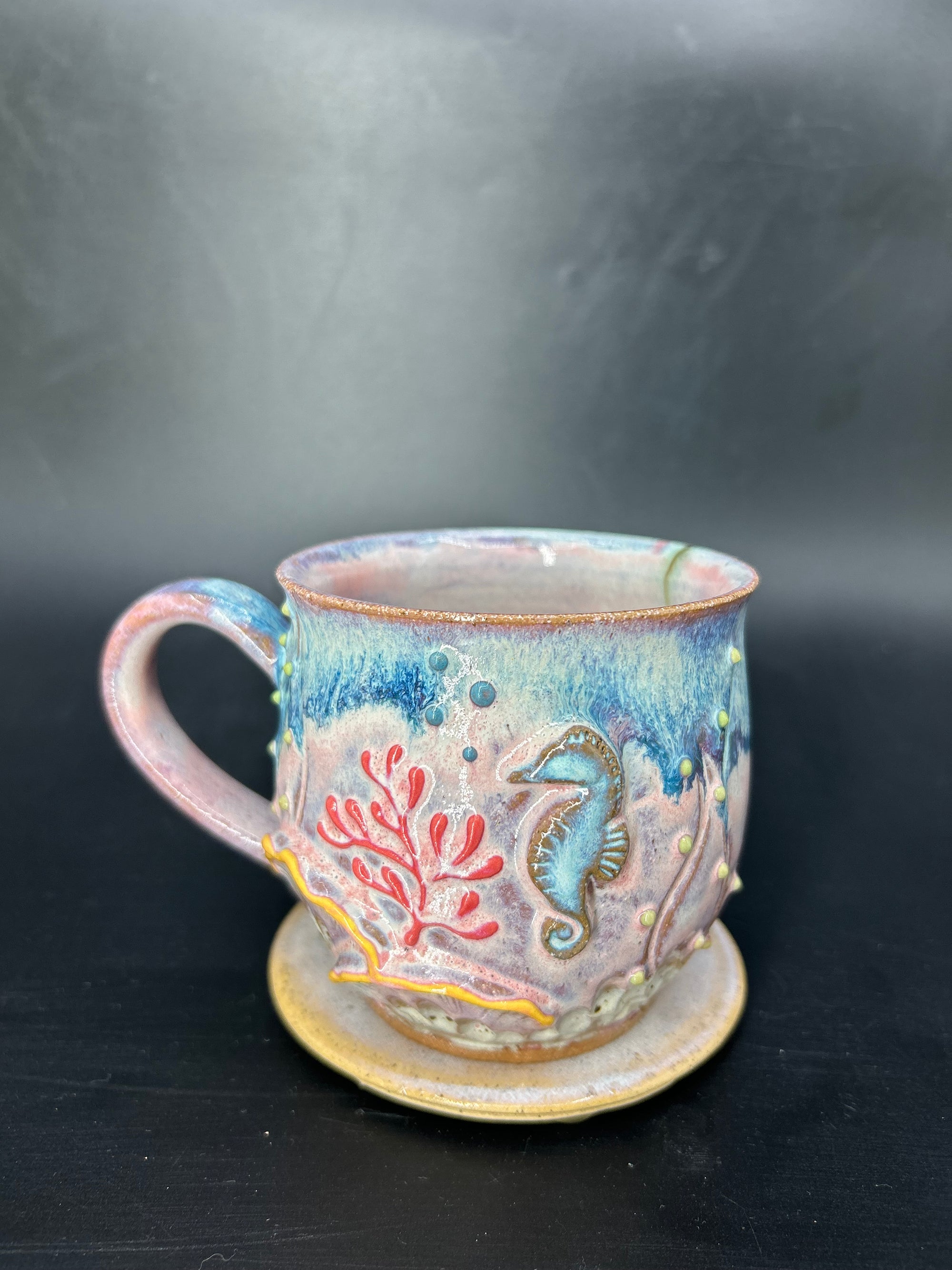 MEDIUM seahorse mug 2