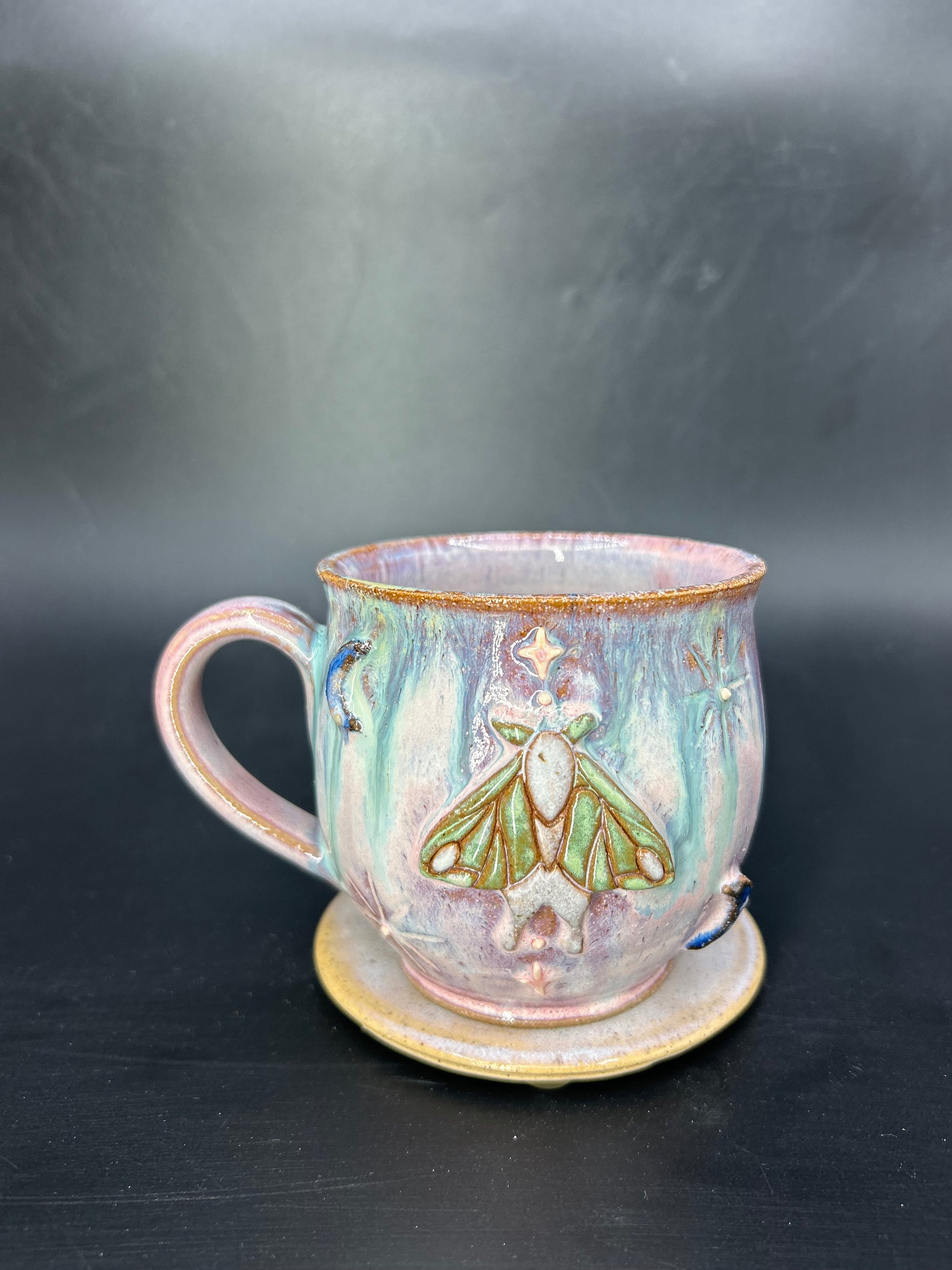 MEDIUM moon / moth mug 12