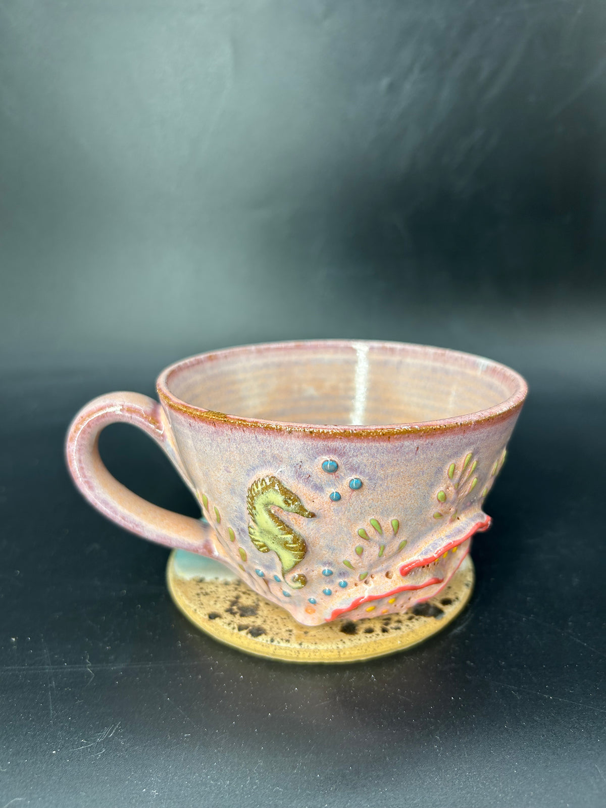SMALL seahorse coffee cup