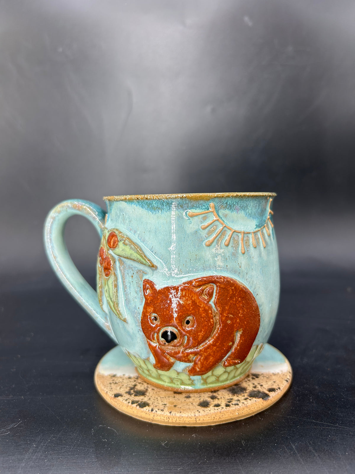 MEDIUM Australian wombat / gumnut mug 4