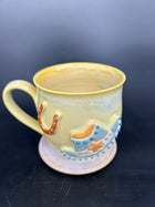 MEDIUM WHITE CLAY Country Cowgirl hat mug 3