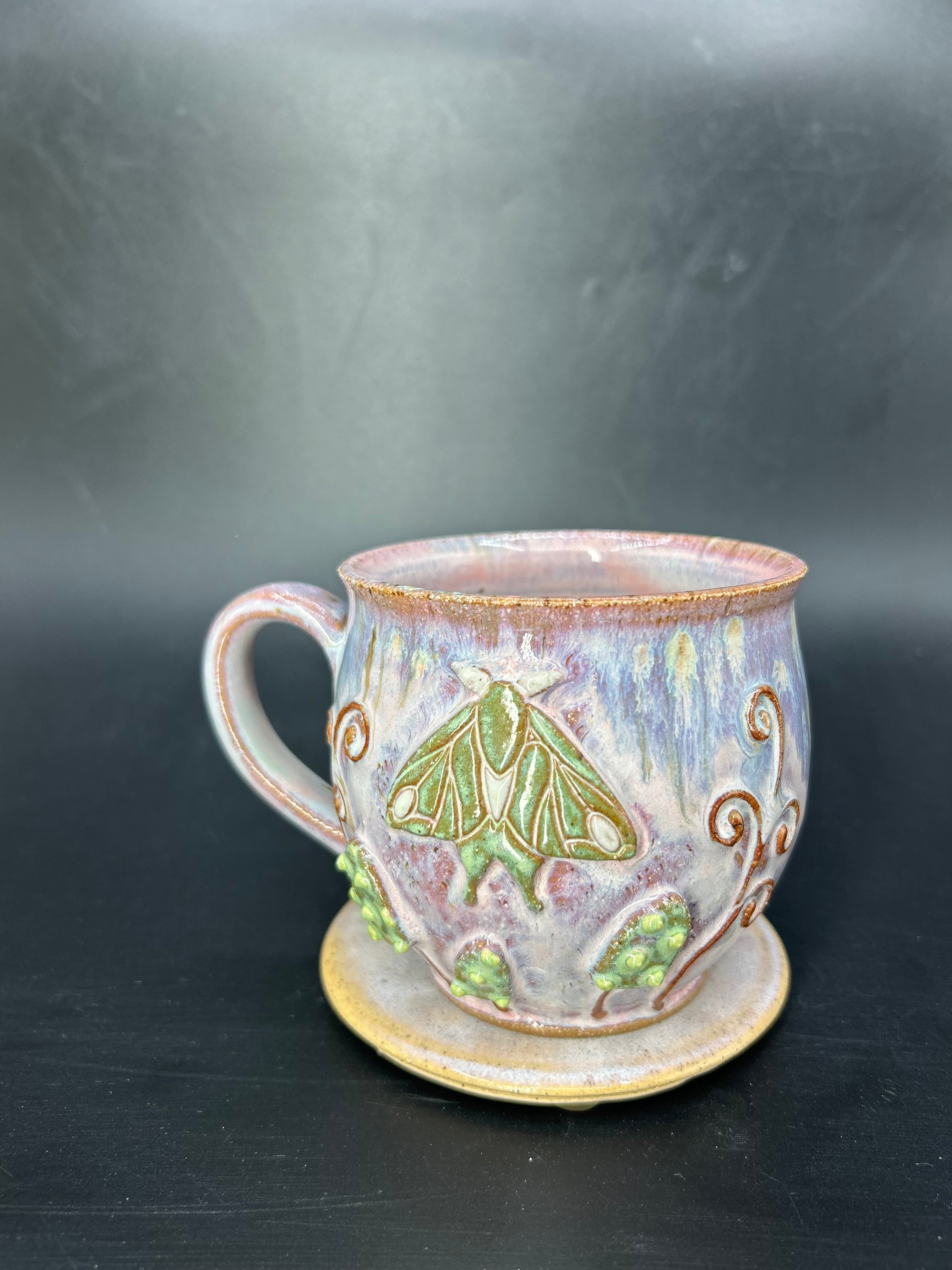 MEDIUM Moth / mushroom mug 5