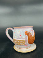 PRE ORDER - PRE ORDER Chicken Mug - CLUCKING LOVE YOU