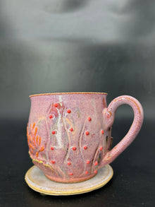 MEDIUM WRAP AROUND whale coral mug 20