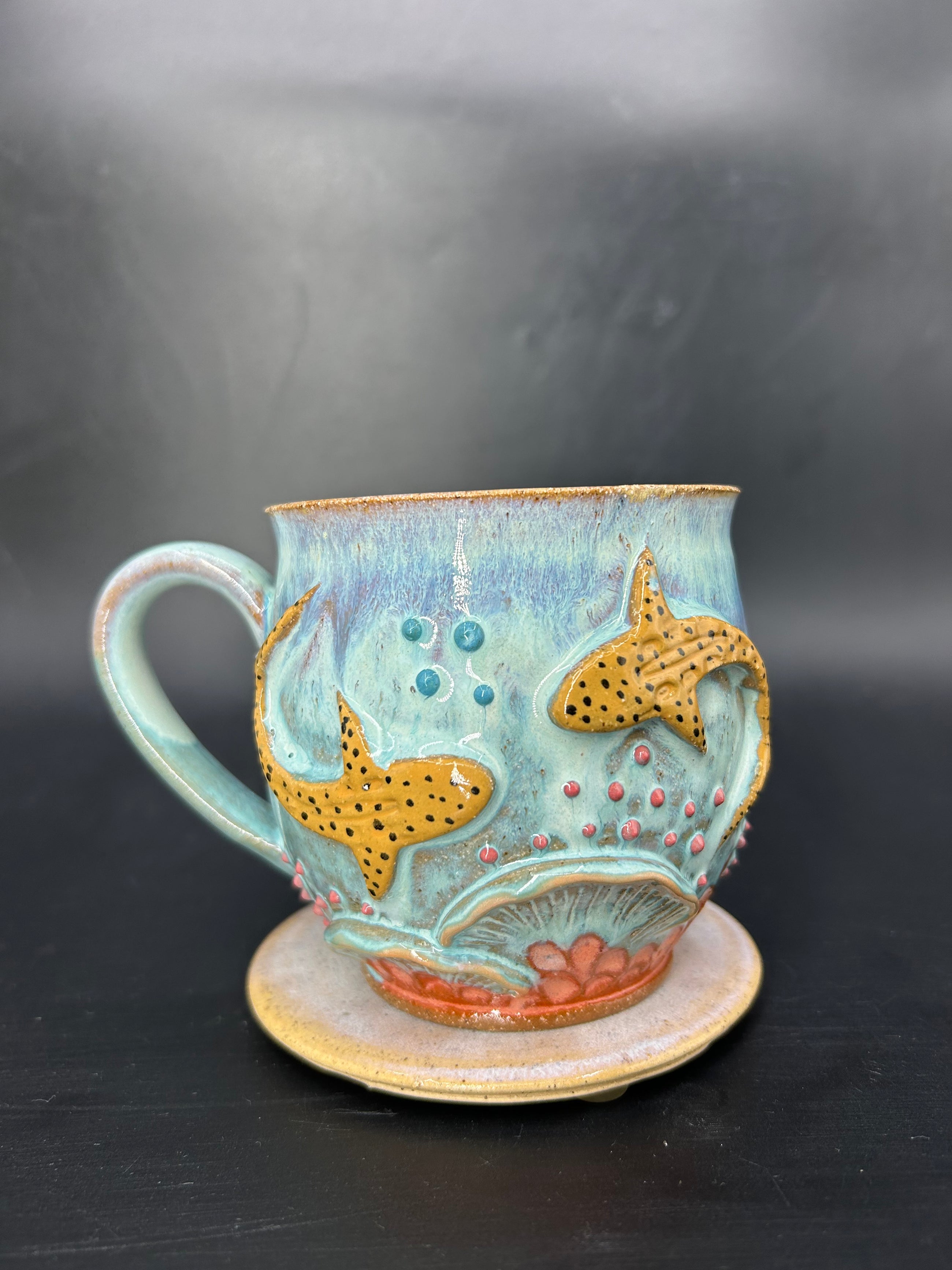 MEDIUM leopard shark mug 5