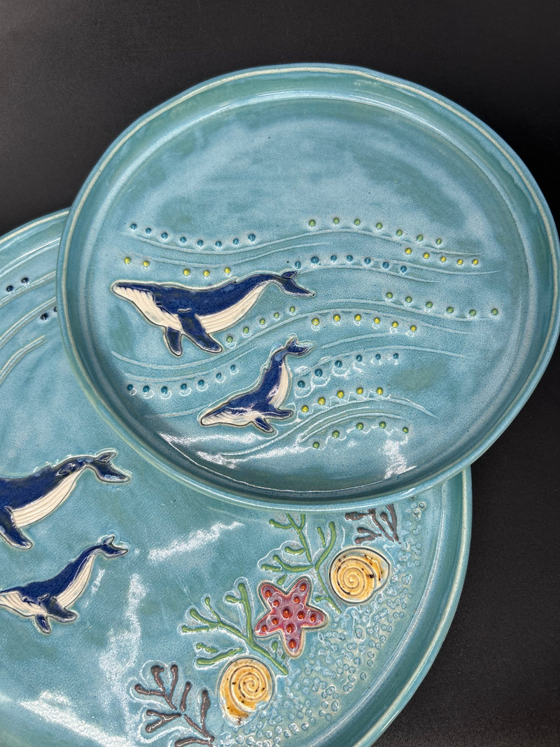 PLATE SET - Whale Coral plates