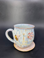 MEDIUM bee / flower mug 6