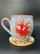 MEDIUM hibiscus flower mug 3