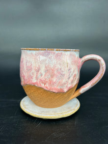 MEDIUM Pink candy dripping mug 24