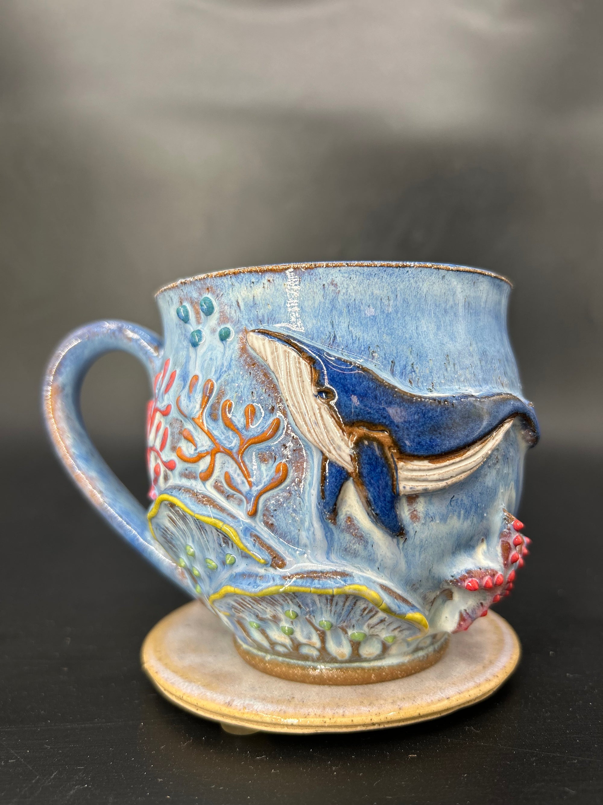MEDIUM whale mug 14