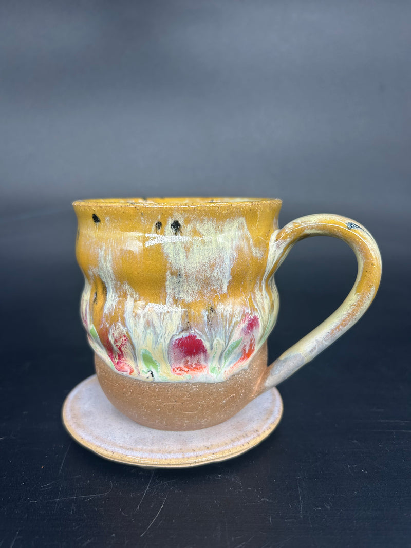 MEDIUM Bubble drippy glaze mug 23