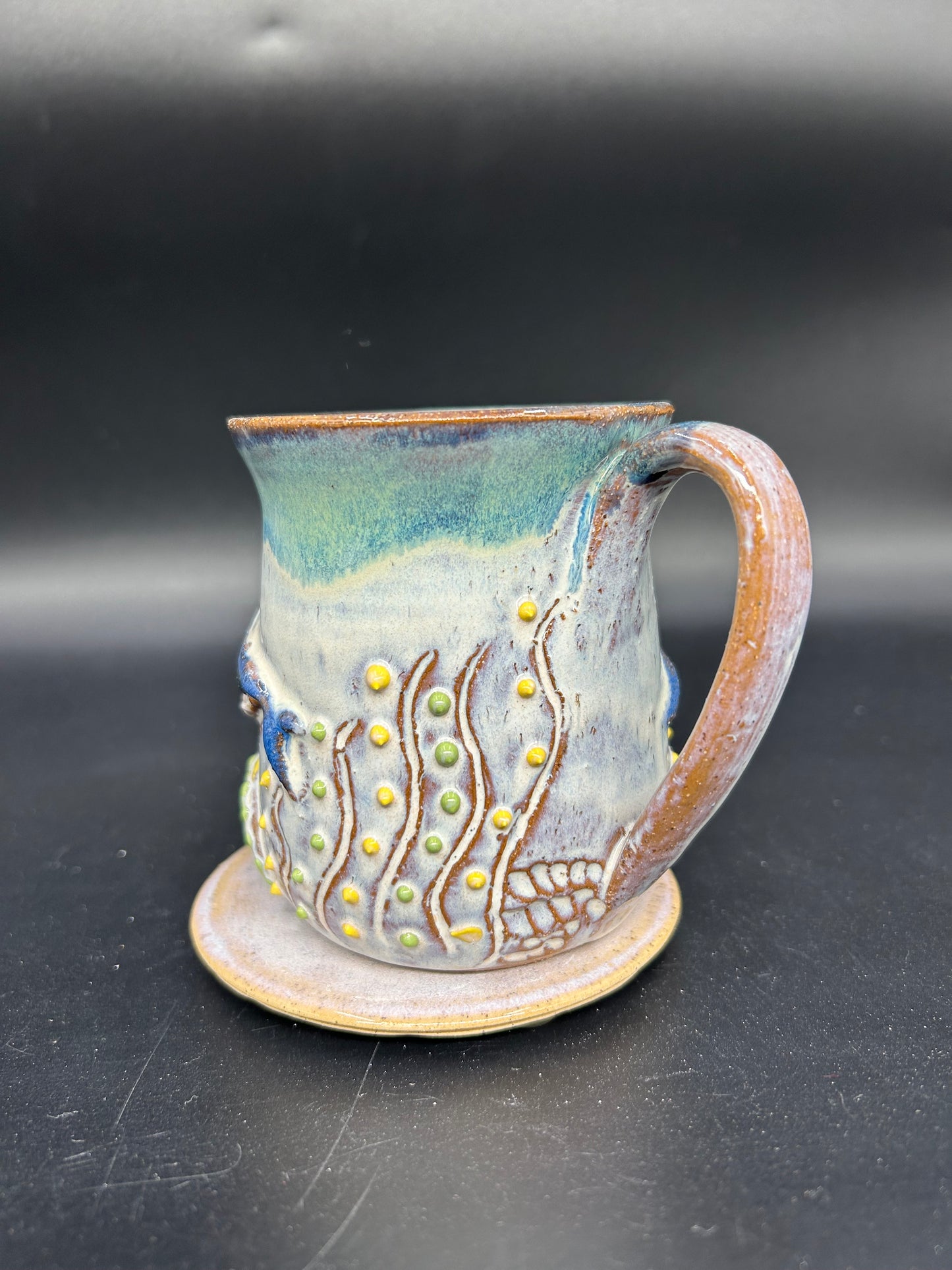 MEDIUM wrap around whale mug 24