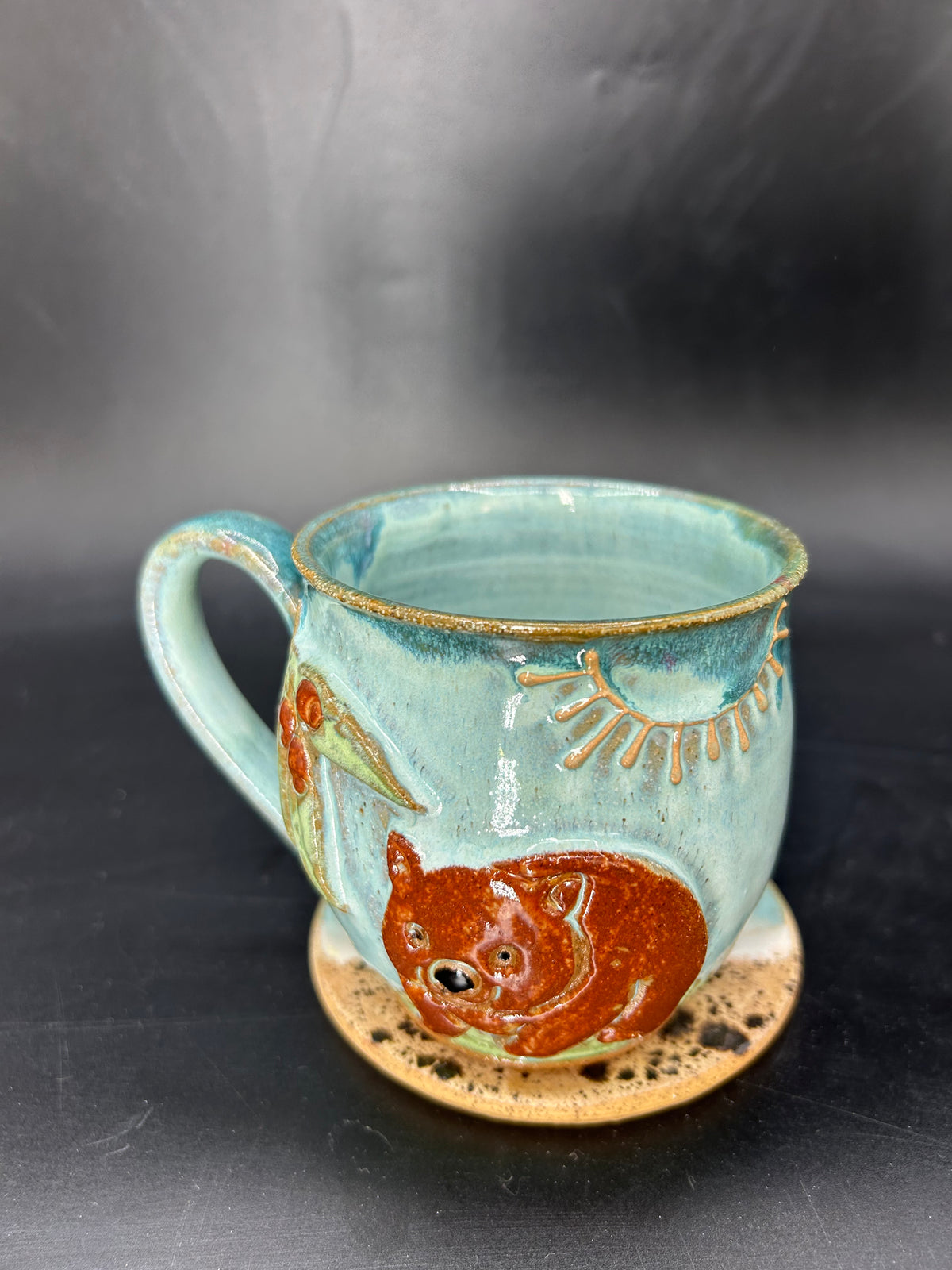 MEDIUM Australian wombat / gumnut mug 4