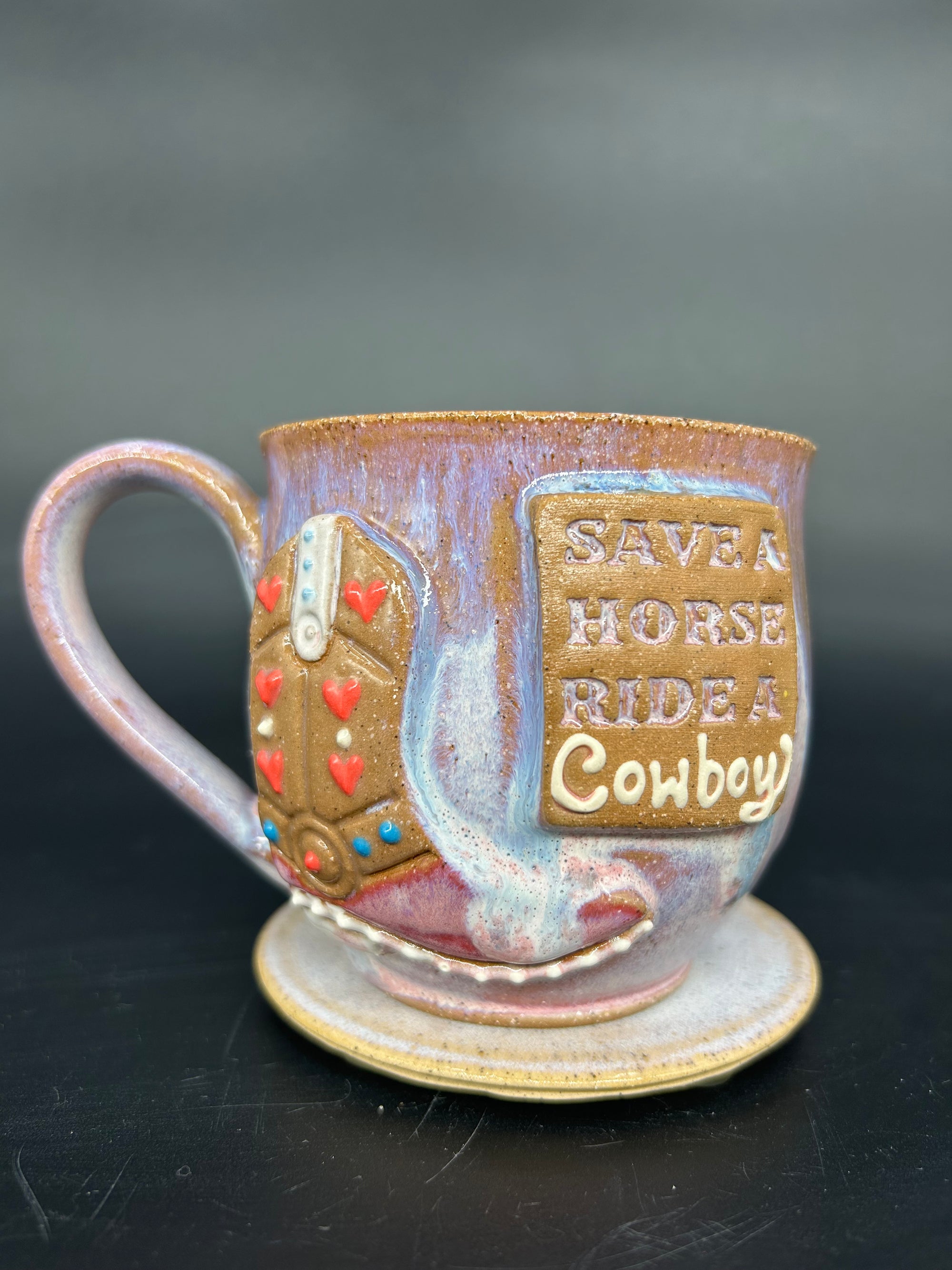 MEDIUM Country cowgirl boot mug 1