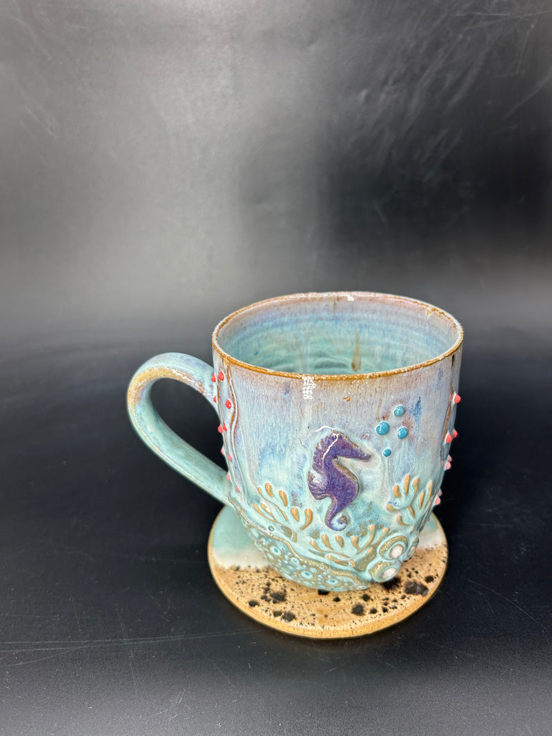 MEDIUM seahorse mug