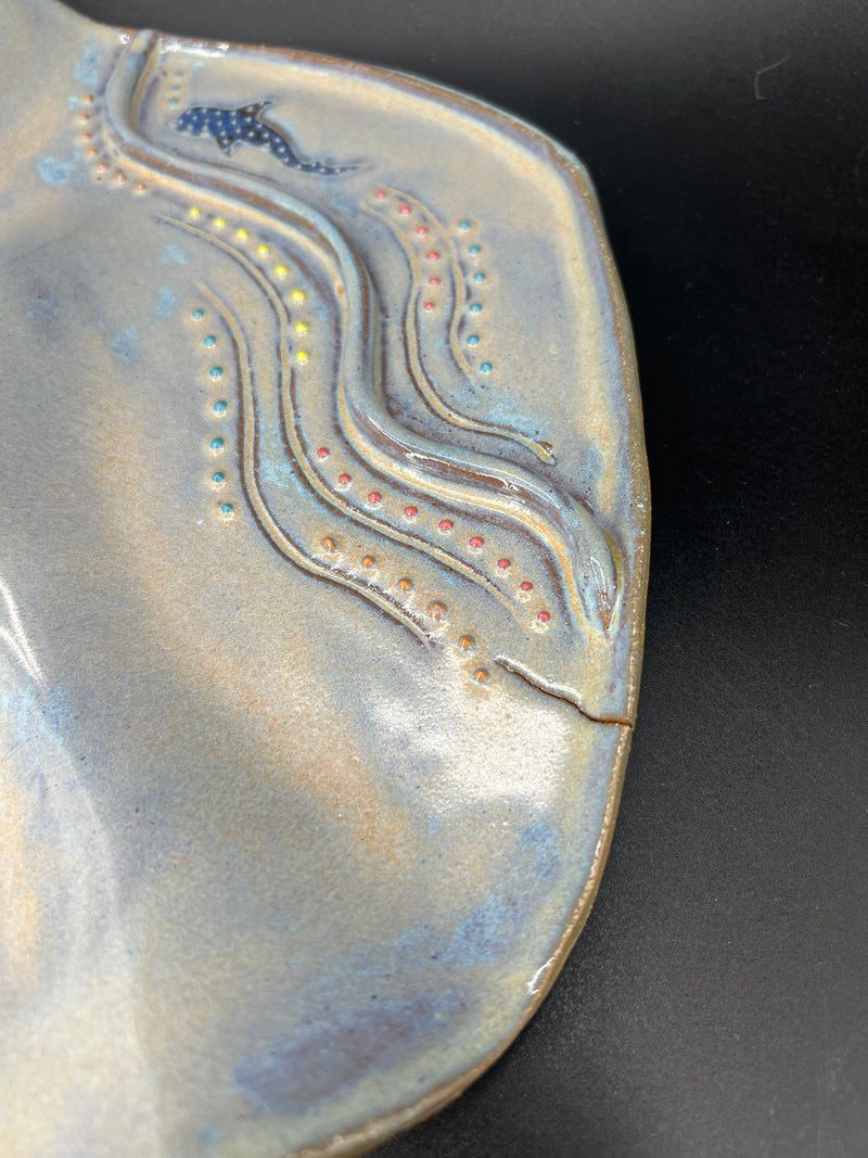 NEW - IMPERFECT MEDIUM CHARCUTERIE BOARD - whale sharks