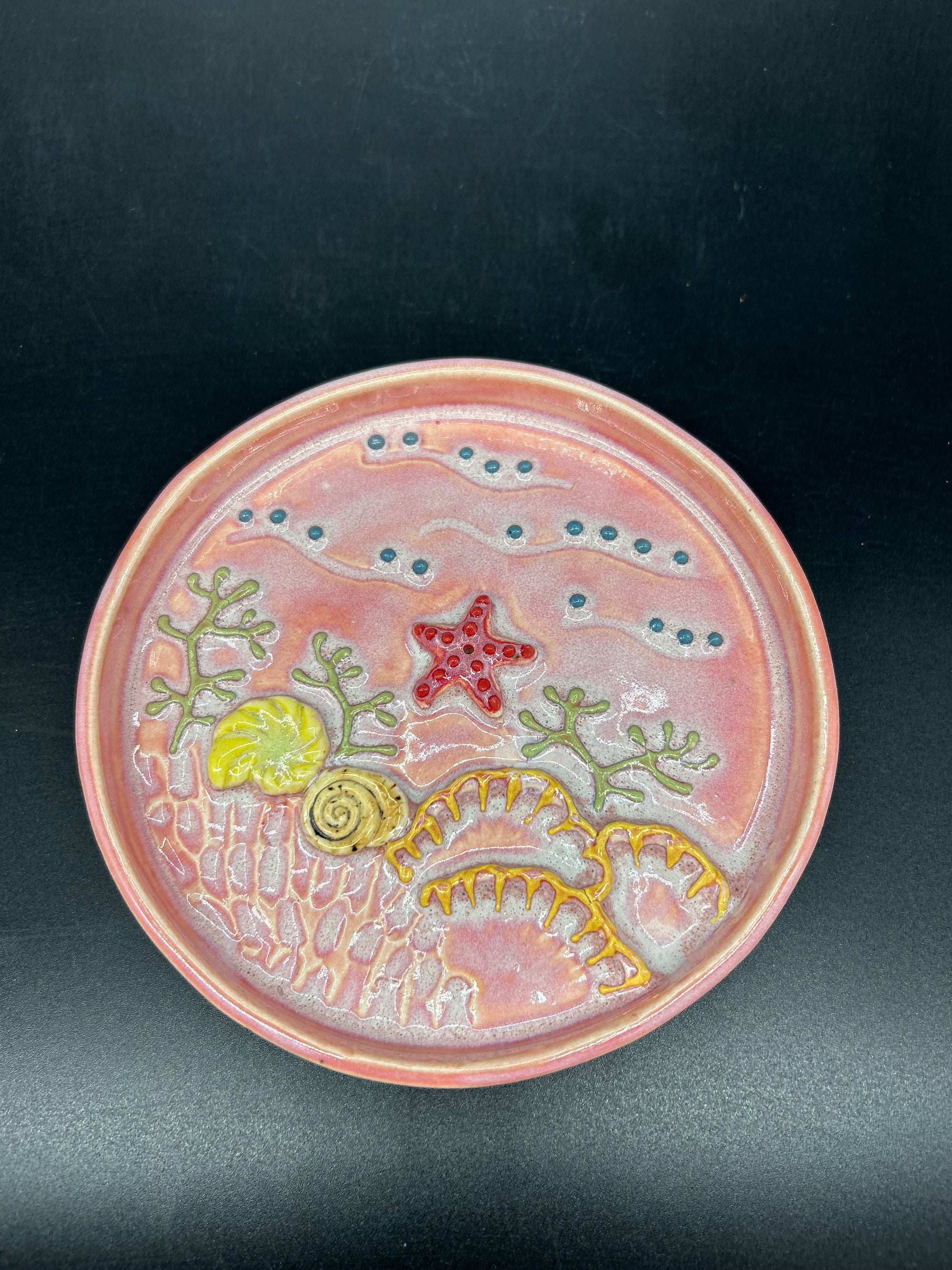 Coral Incense Tray