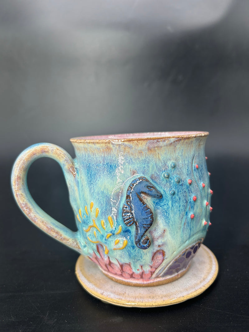 MEDIUM seahorse mug