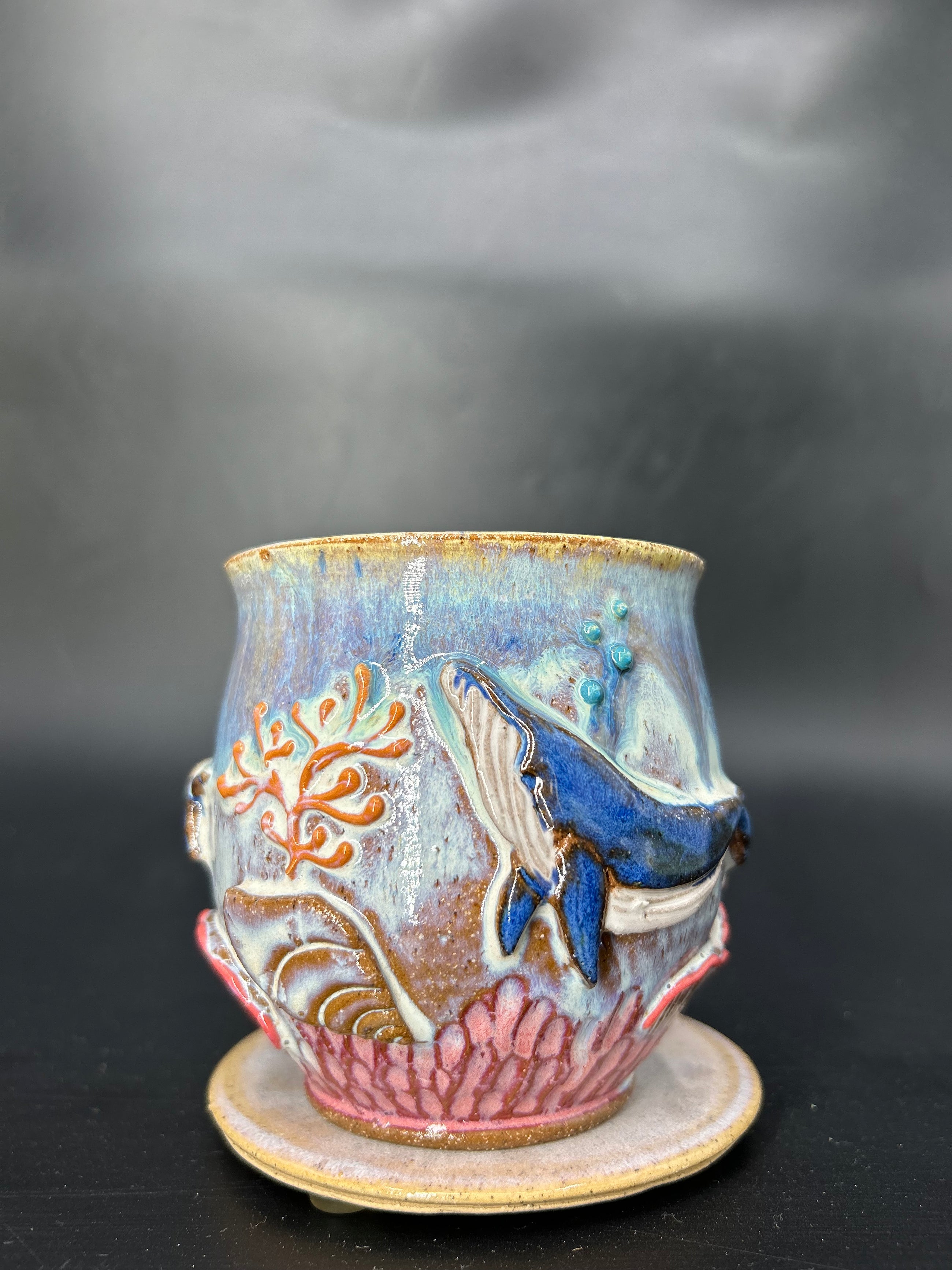 MEDIUM WRAP AROUND whale mug 16