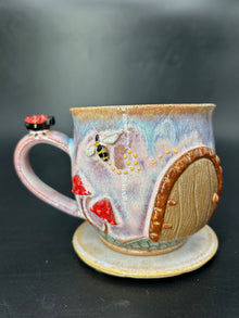MEDIUM fairy door / bee mug 4