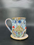 MEDIUM Moon Moth / mushroom mug 3