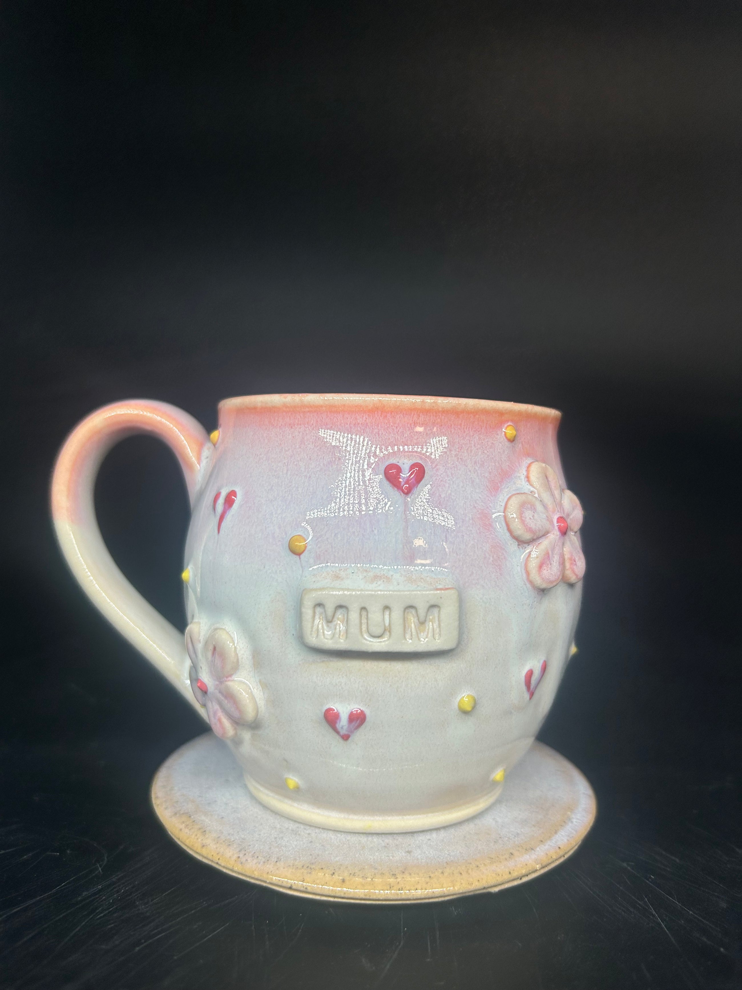 MEDIUM flower mug - MUM