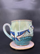 MEDIUM WRAP AROUND whale mug 9