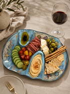 NEW - LARGE  CHARCUTERIE BOARD - textured coral