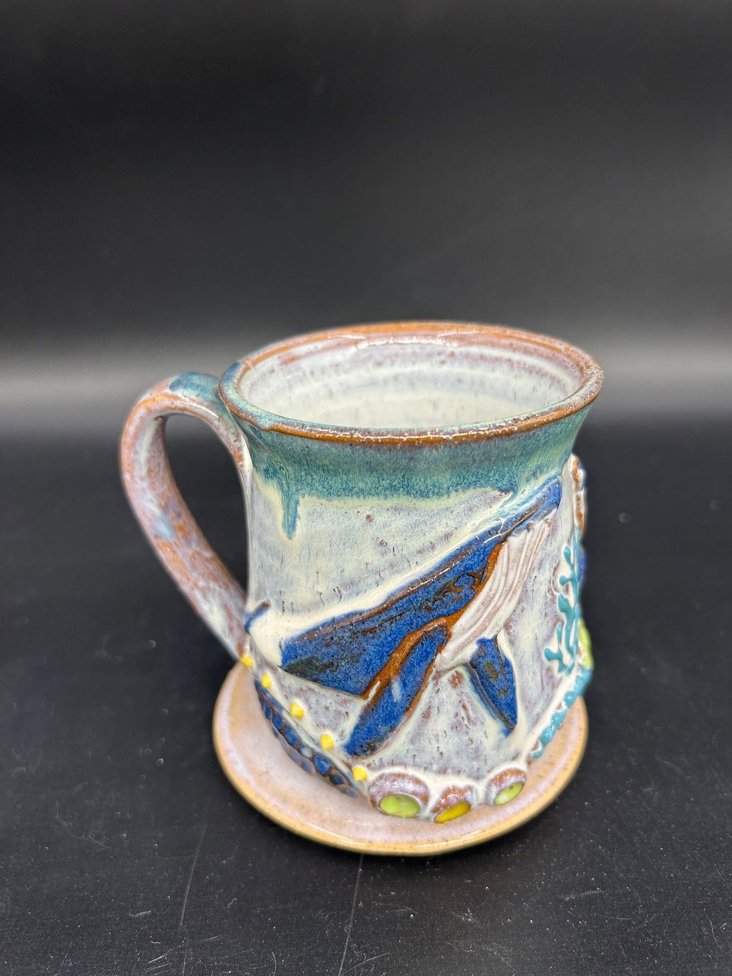 MEDIUM wrap around whale mug 24
