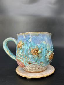 MEDIUM turtle coral mug 8