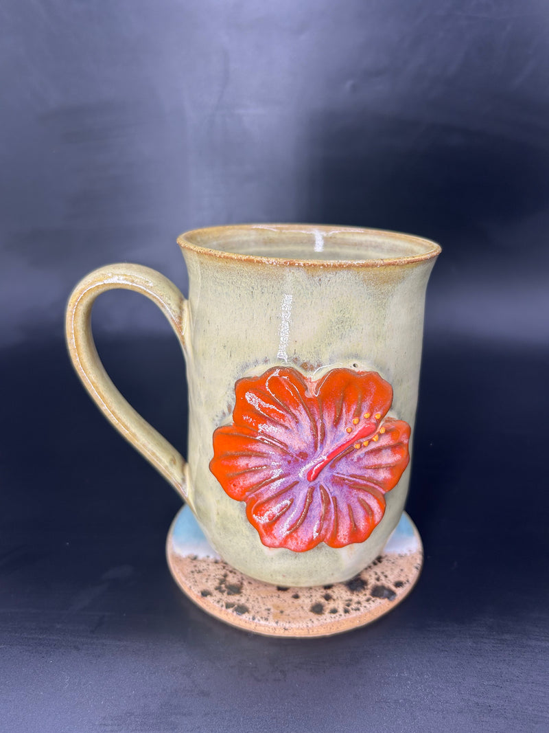 LARGE hibiscus mug 28