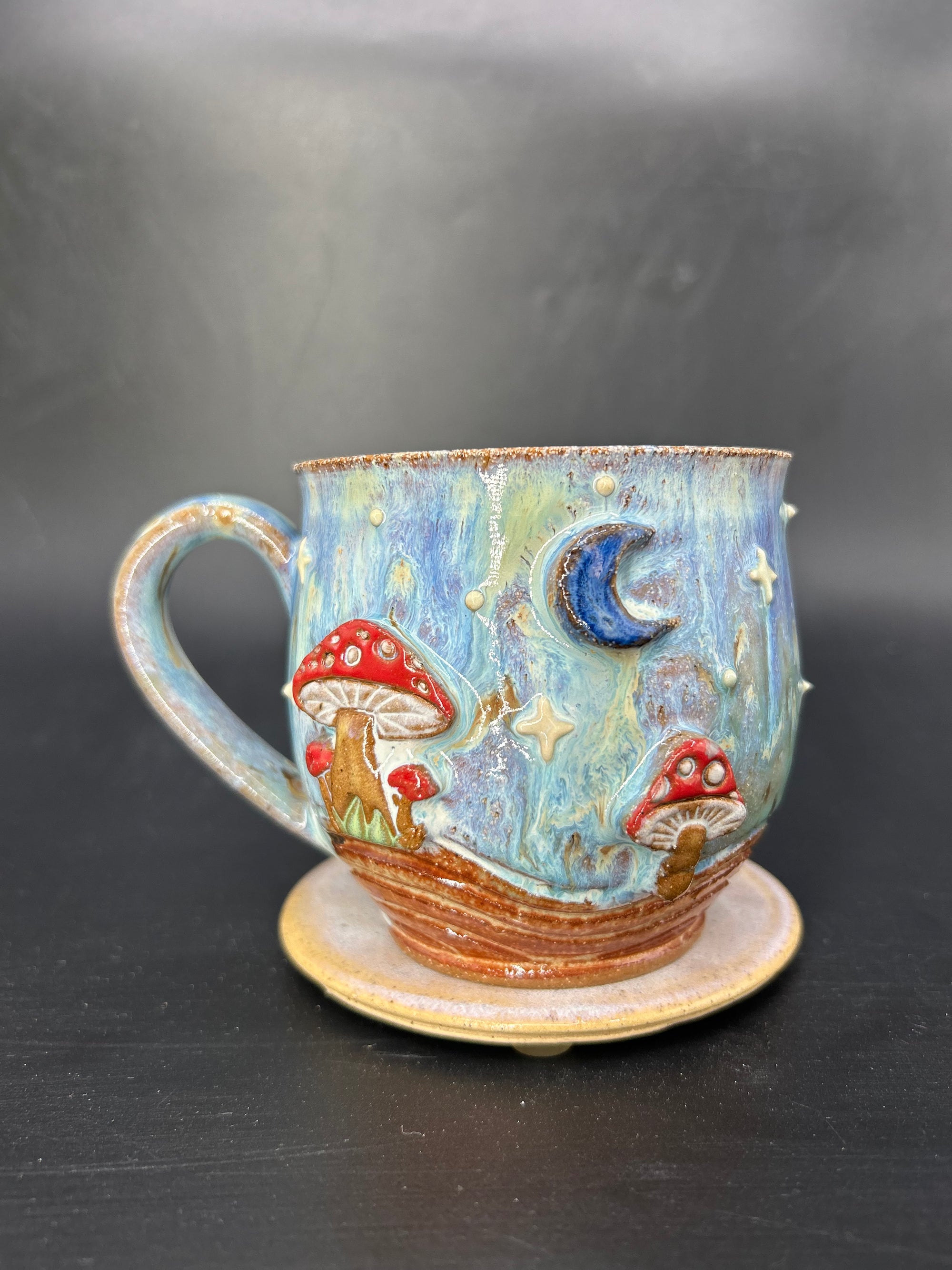 MEDIUM mushroom moon mug 7
