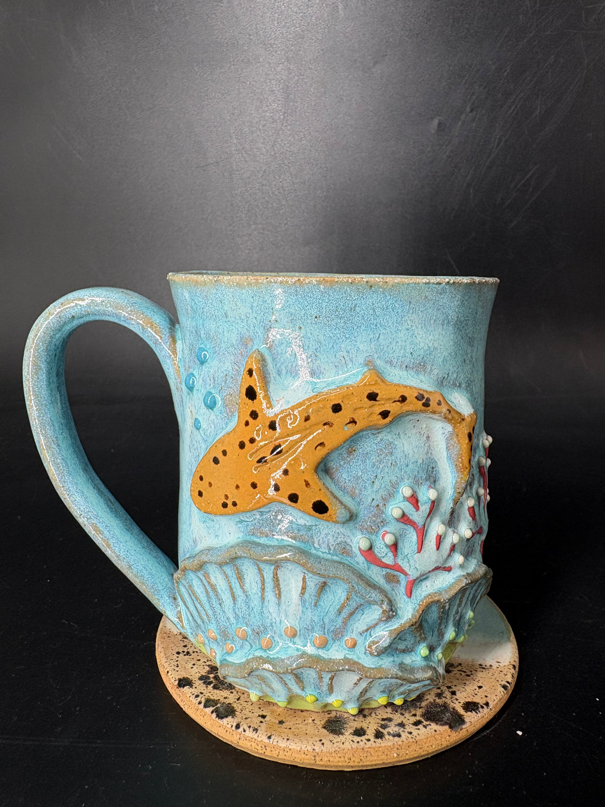 MEDIUM - Leopard Shark Mug 002