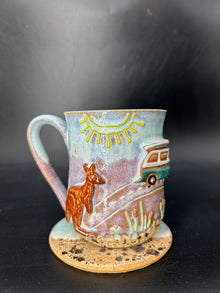 MEDIUM Australian kangaroo / kombi van mug 9