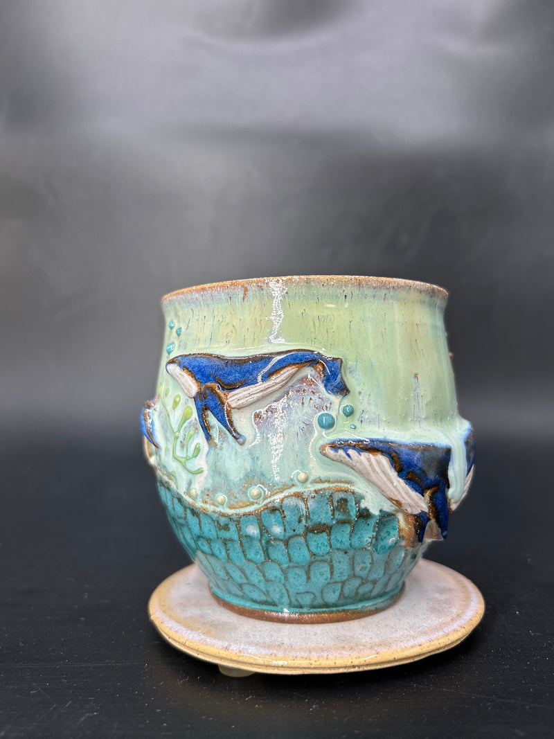 MEDIUM WRAP AROUND whale mug 9