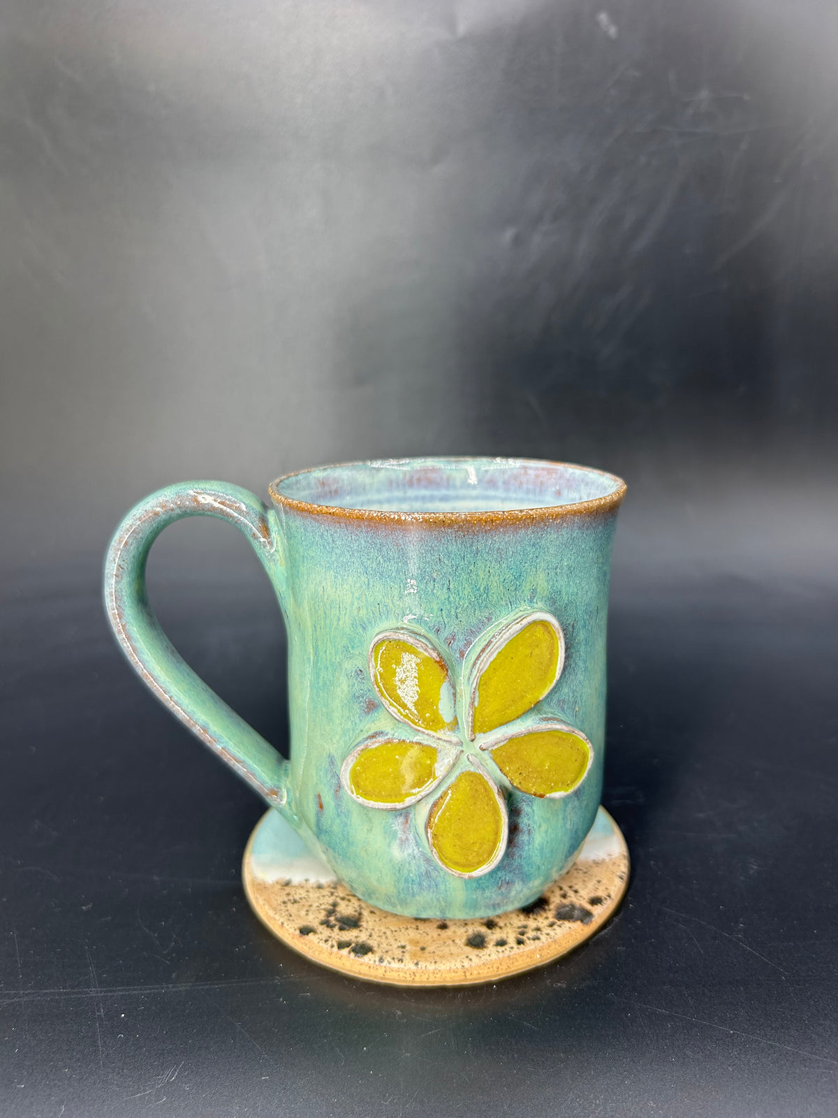 MEDIUM frangipani flower mug 1