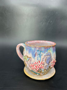 MEDIUM seahorse / mermaid tail mug 6
