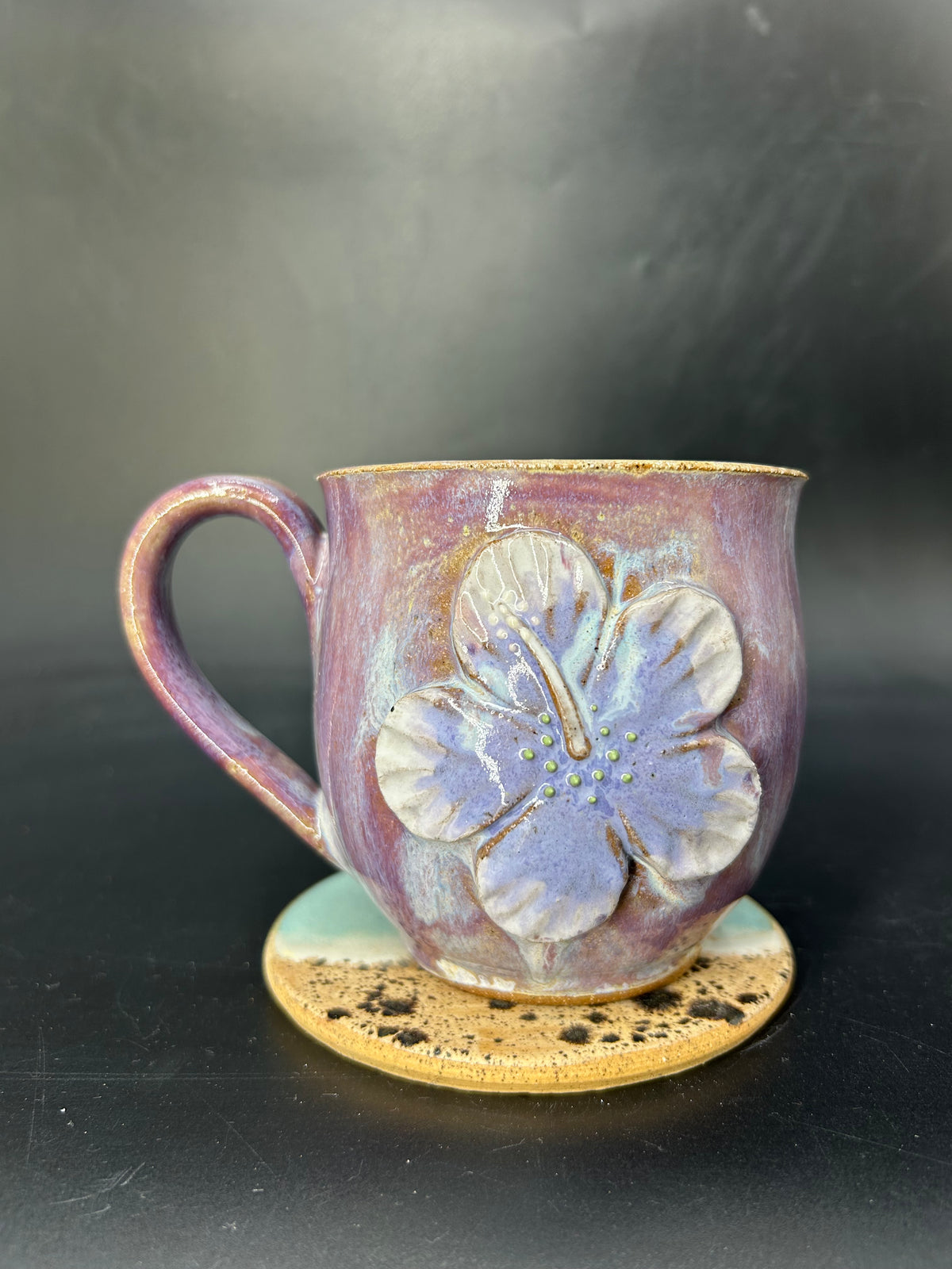 MEDIUM hibiscus flower mug 6