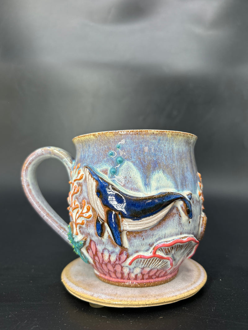 MEDIUM WRAP AROUND whale mug 16
