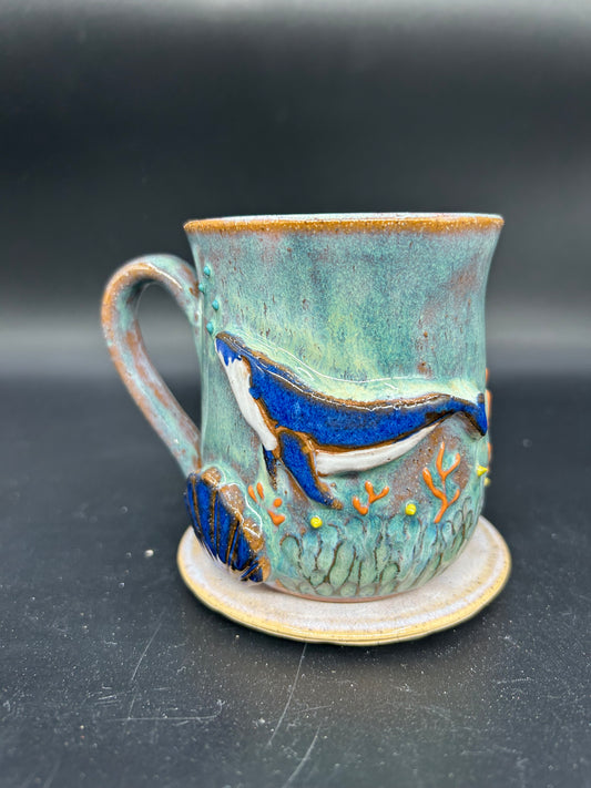 MEDIUM whale mug 27