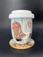 DISCOUNTED - country cowgirl boot keep cup 1