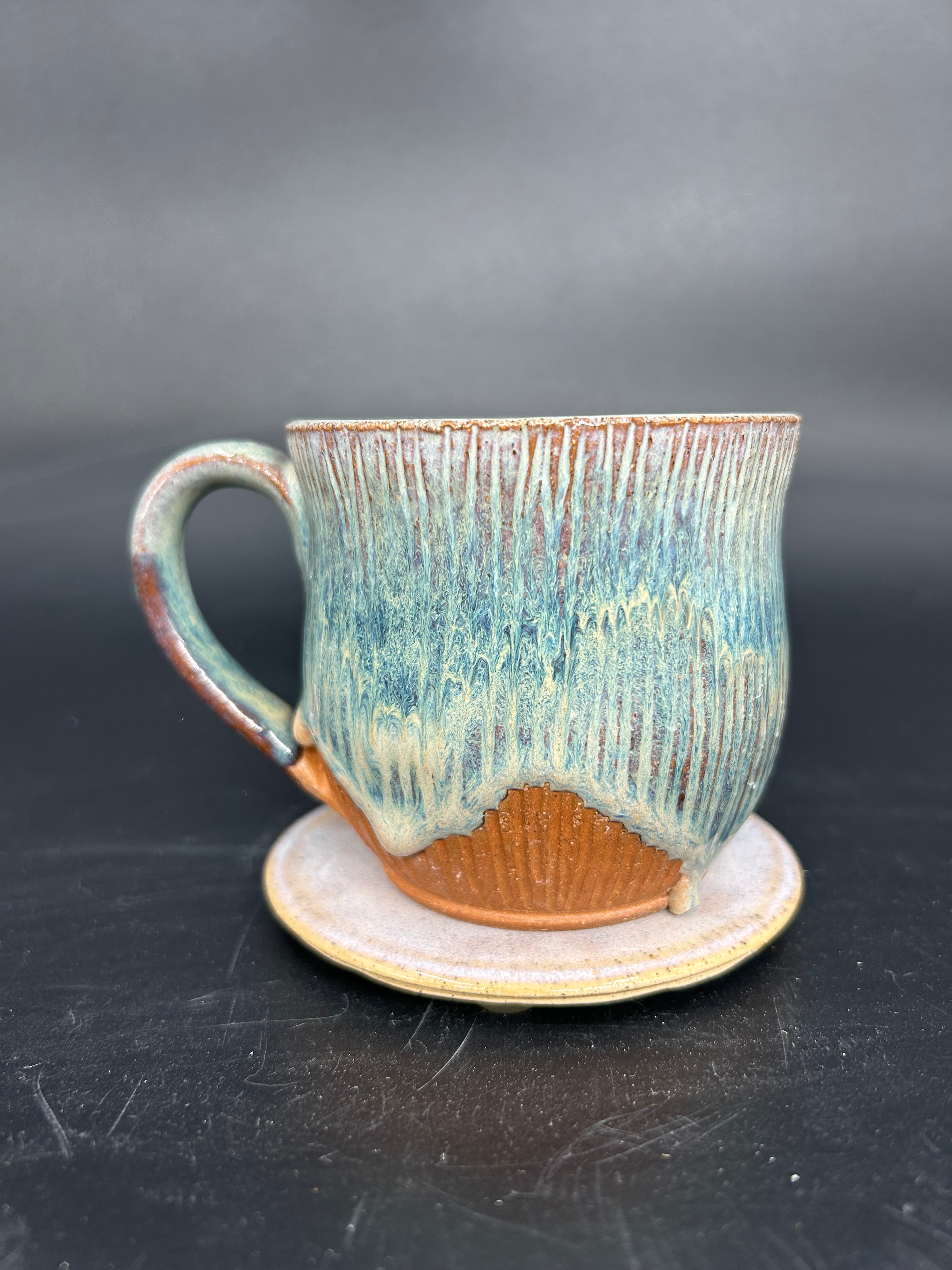 SMALL Coconut drippy mug 16