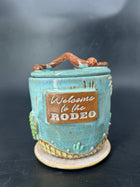 NEW - WRAP AROUND country cactus BUTTER BELL - welcome to the rodeo