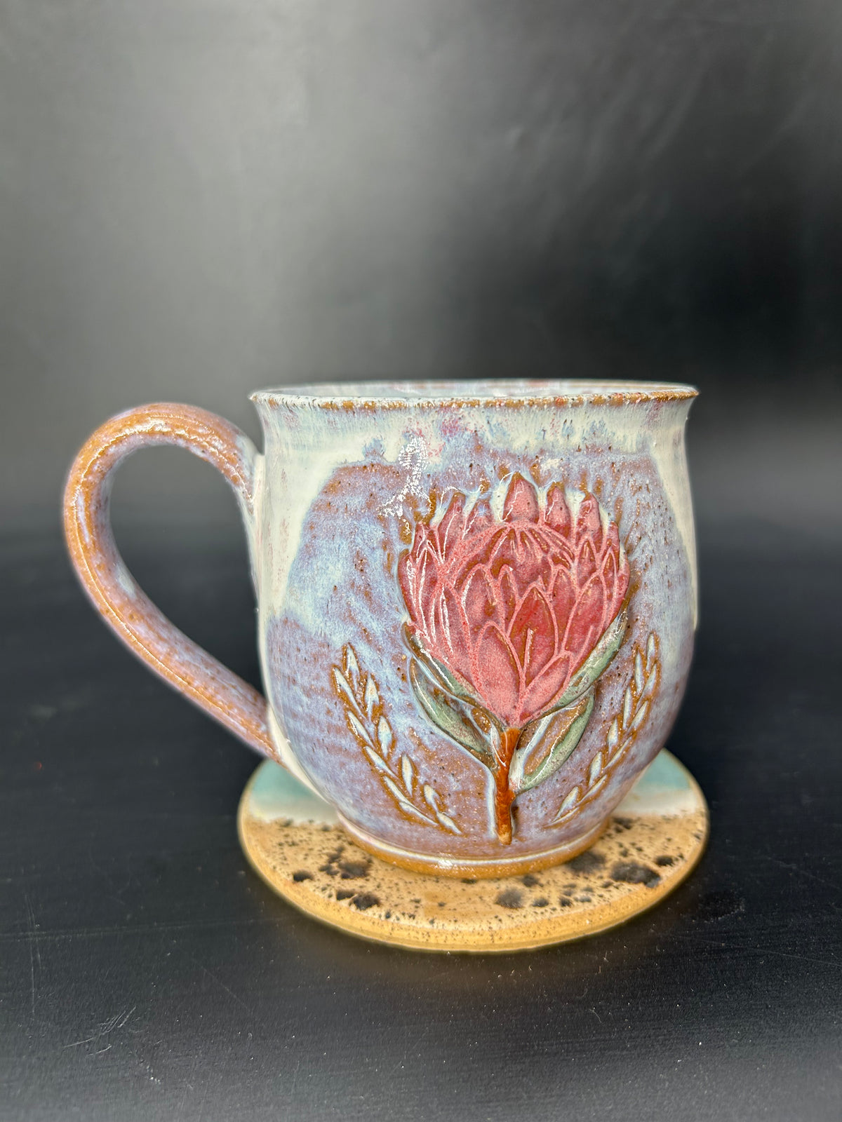 MEDIUM protea flower mug 4