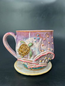 MEDIUM turtle coral mug