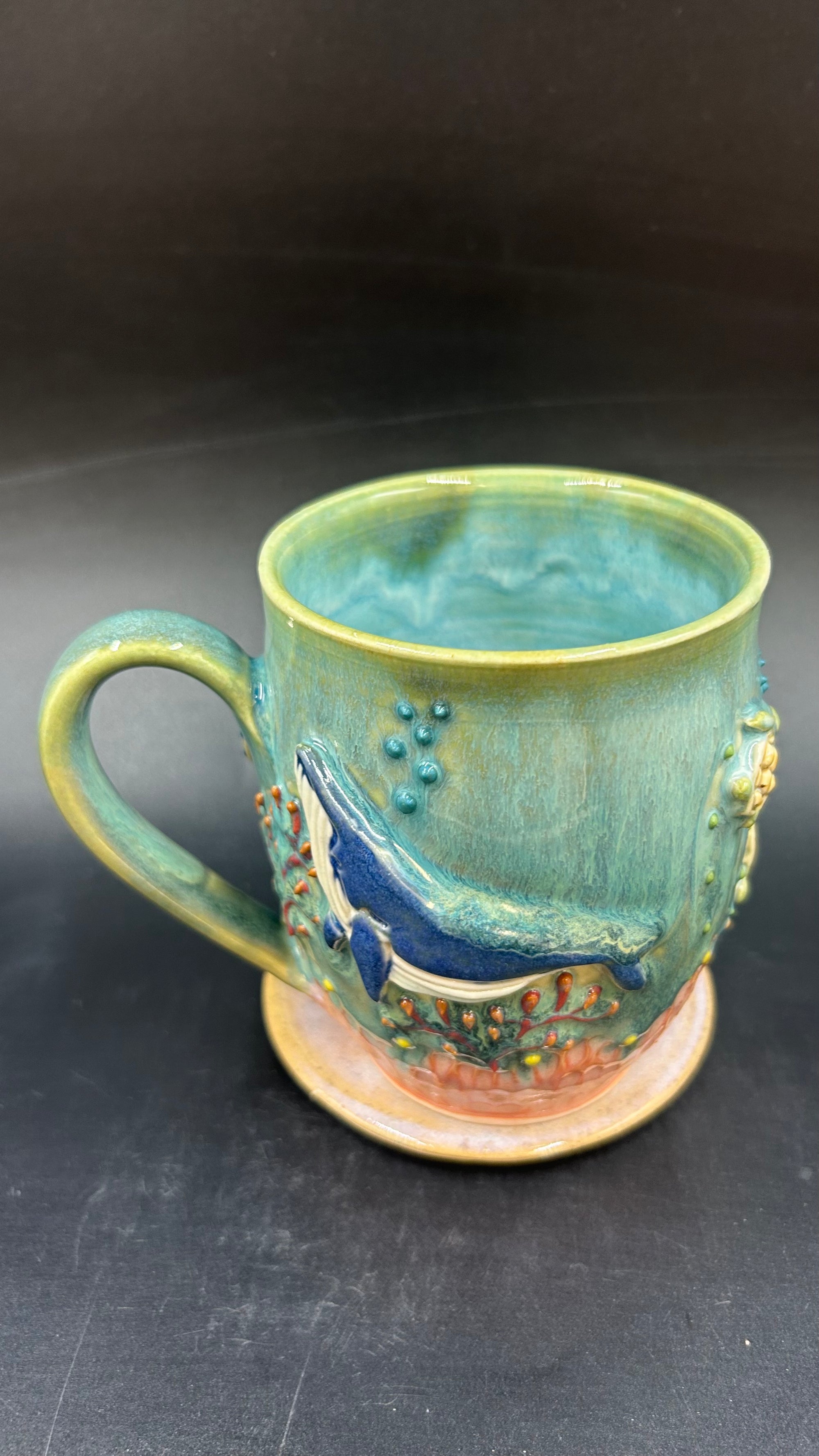LARGE wrap around whale / turtle mug