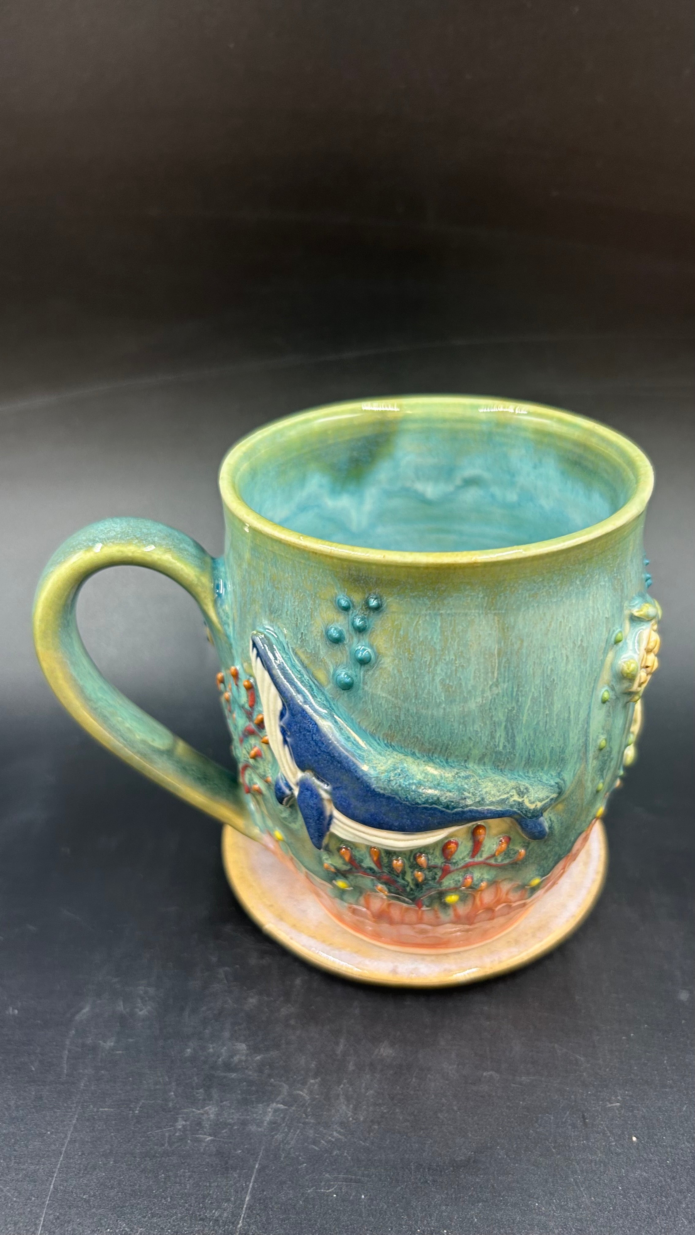 LARGE wrap around whale / turtle mug