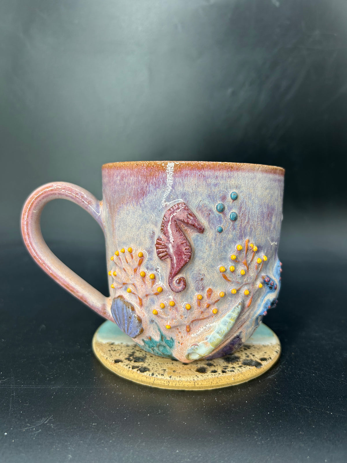 IMPERFECT seahorse mug